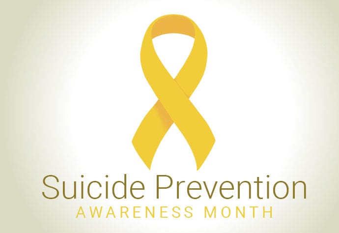 Yellow ribbon for Suicide Prevention Awareness Month