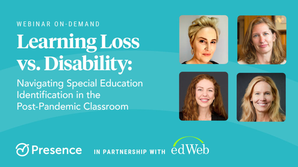 Learning Loss vs. Disability webinar by Presence and edWeb