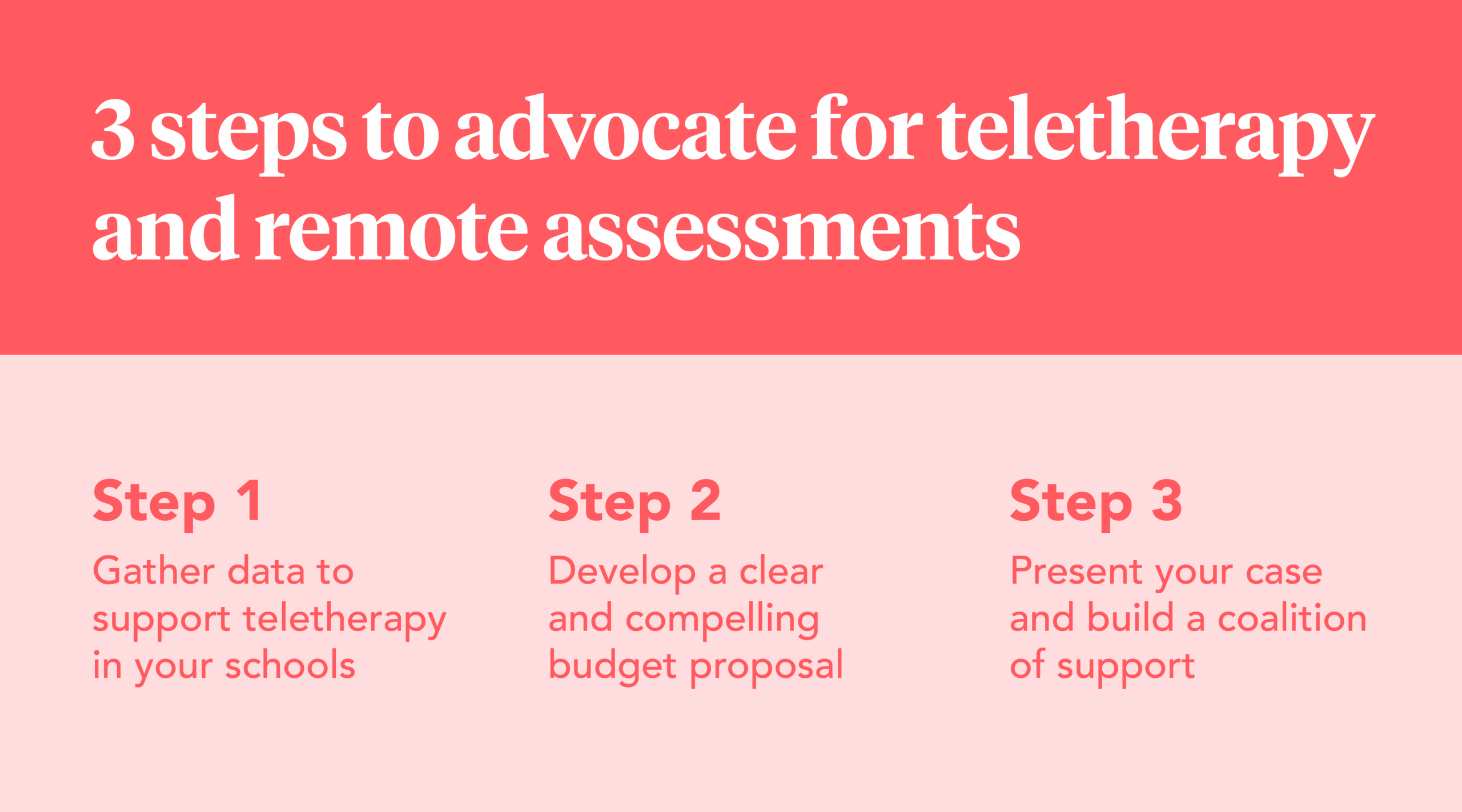 3 steps to help schools advocate for teletherapy and remote assessments